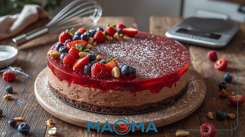 چگونه پودر آگار آگار قنادی را در کیک‌های بدون فر استفاده کنیم؟